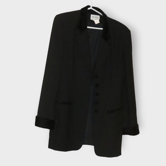 HUGO BISCATI  JACKET NWOT WITH VELVET TRIMS - Picture 6 of 10